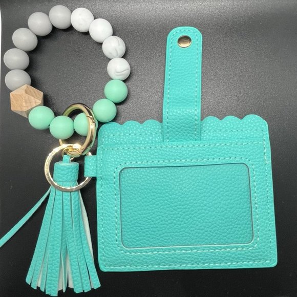 Trendy wristlet wallet keychain, birthday gift, anniversary gift, grad gift - Picture 5 of 11